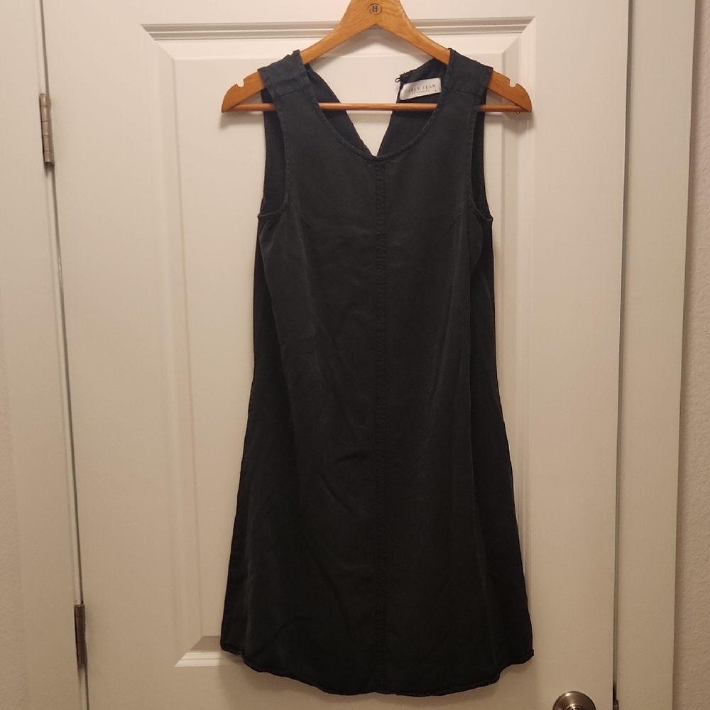 CJLA Black Linen Blend Dress